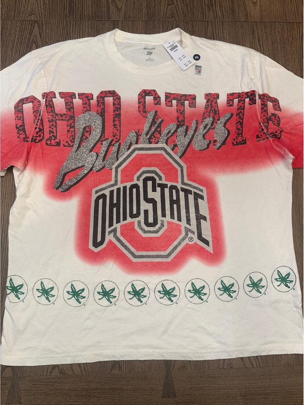 Hollister Blue XXL Relaxed Fit Ohio State Buckeyes Graphic T-Shirt